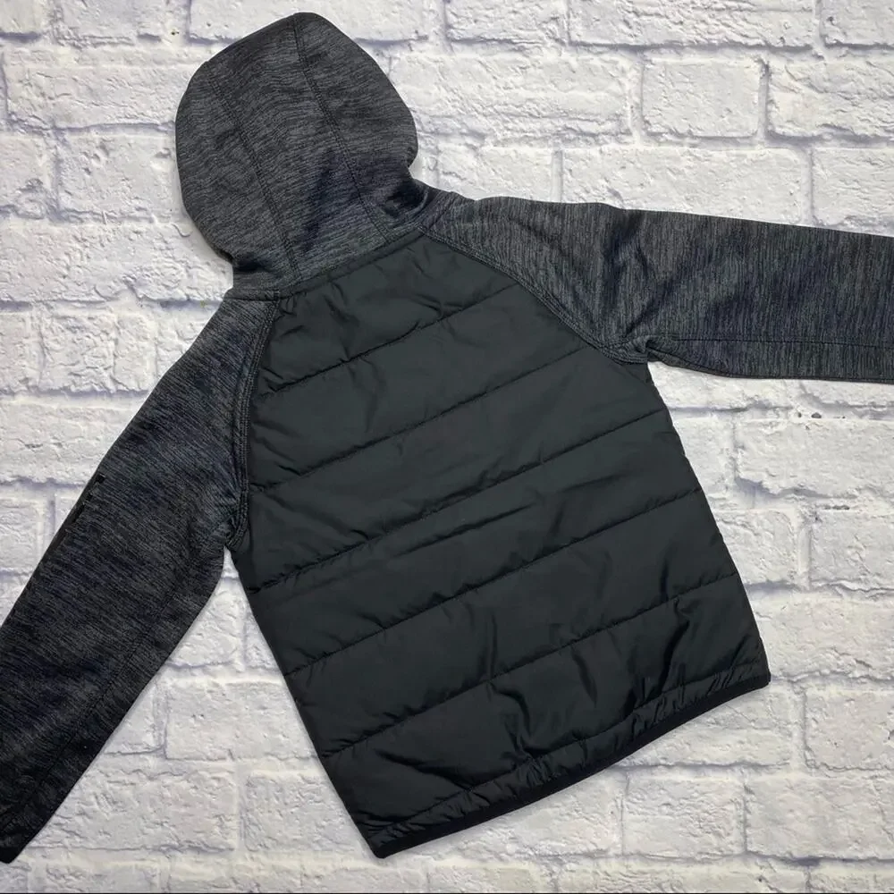 Under Armour Day Trekker Hooded Hybrid Jacket in Black/Gray